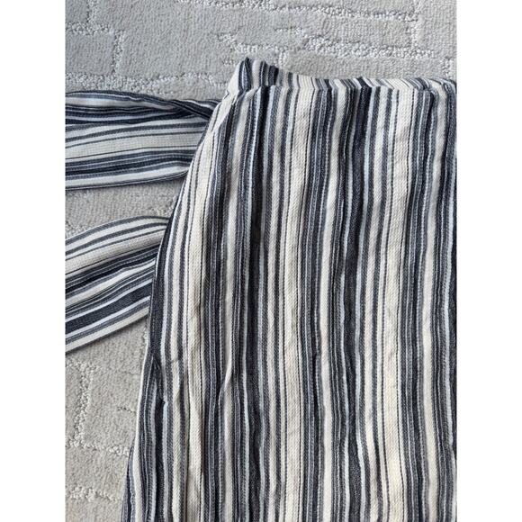 BCBG MAXAZRIA Striped Maxi Wrap Skirt Lined - Picture 7 of 8